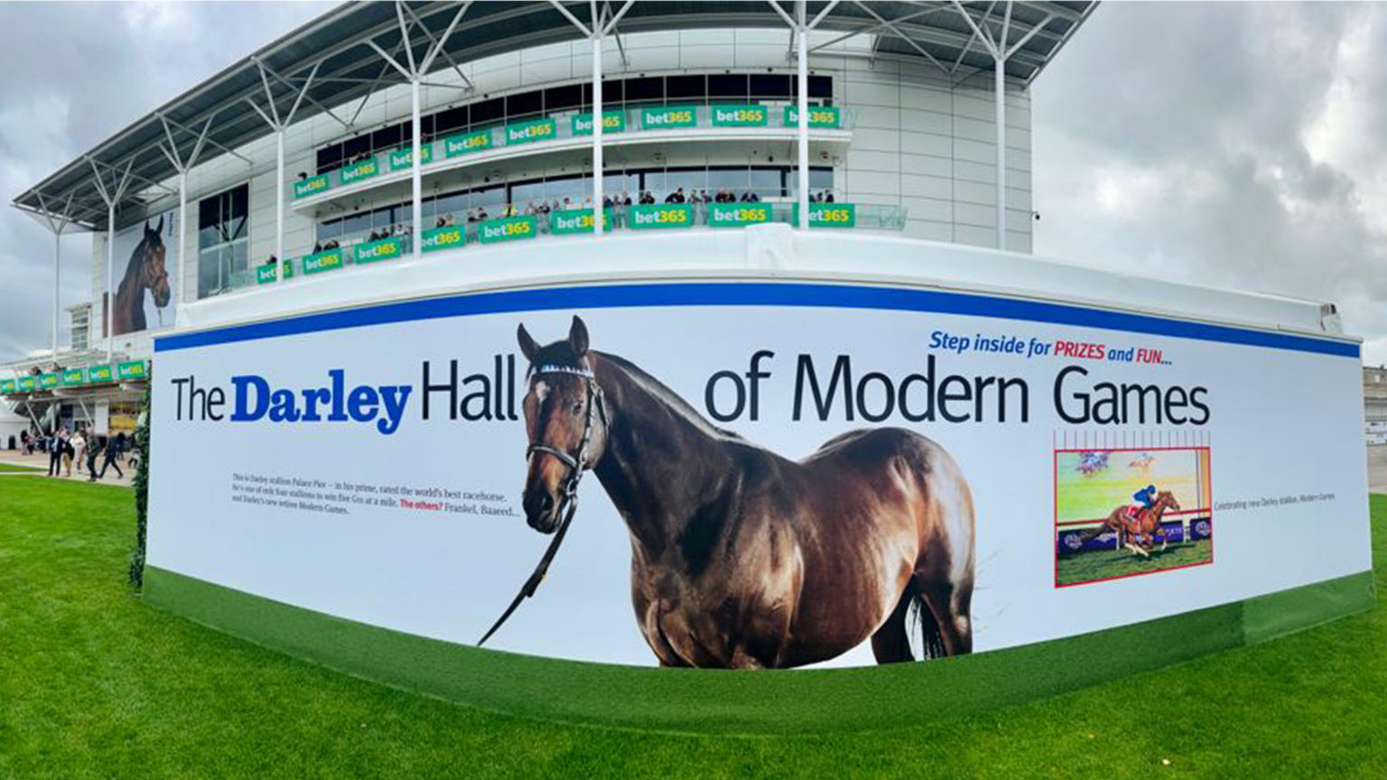 Darley hall of modern games - Newmarket races banner